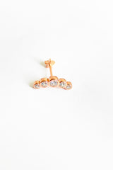 Zircon Stone Tragus Silver Cartilage Earring