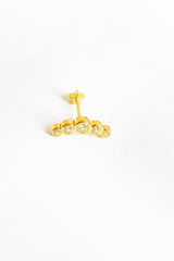 Zircon Stone Tragus Silver Cartilage Earring