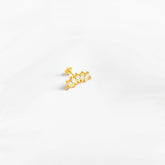 Baguette Stone Tragus Silver Cartilage Earring