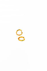 Green Baguette Single Stone Octagonal Silver Earring