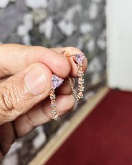 أقراط سلسلة، أقراط زركونيا مكعبة، أقراط سلسلة قلب، أقراط سلسلة متدلية