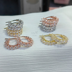 أقراط هوجي هوب • طوق محارة ذهبي • طوق غضروفي