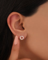 O-X-Studs, Dainty Silver Studs, Everyday Minimalist Classic Stud Earrings For Men & Women