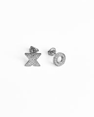 O-X-Studs, Dainty Silver Studs, Everyday Minimalist Classic Stud Earrings For Men & Women