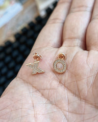 O-X-Studs, Dainty Silver Studs, Everyday Minimalist Classic Stud Earrings For Men & Women