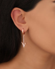 Arrow Earrings CZ Everyday Arrow Earrings Gift for Women