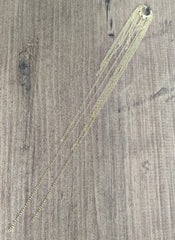 سلسلة طويلة من الفضة عيار 925 مع غضروف للأذن