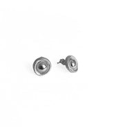 Spiral Design Stoneless Silver Earrings – Minimal Sterling Silver Modern Jewelry