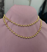 Chunky Ball Chain Necklace Retro Style, Plain Nickel Plated 4 mm, 16-20 Inch