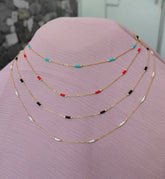 Vibrant Gemstone Necklaces and Bracelets - Boho Handcrafted Set, Women's Jewelry Gift