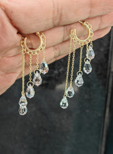 925 Sterling Silver Dangle Earrings – Simple Chain Jewelry for Her