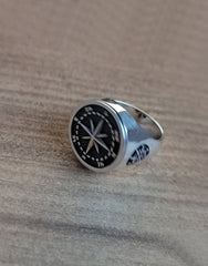 Men rings, Silver compass ring, Men jewelry, Silver men jewelry, men's ring silver, Fashion men ring, Men's Ring, Sterling Silver Ring Gift
