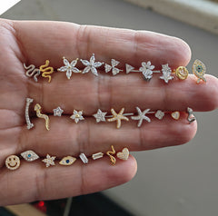 Tragus piercing, Tragus stud, Tragus earring, Tragus jewelry