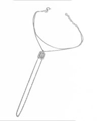 Baguette Stone Silver Sahmeran Bracelet