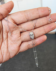 سوار يد شاهمران فضي من همسة - حجر واحد