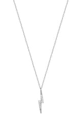 Sterling Silver Lightning Necklace