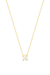 Solitaire Silver Necklace