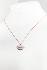 قلادة رموش من الفضة الاسترلينية 925