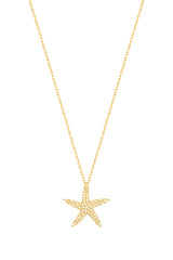 قلادة نجمة البحر الفضية