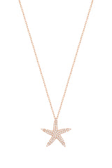 قلادة نجمة البحر الفضية