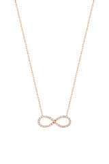 قلادة فضية كاملة الحجر اللانهائية