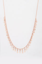 قلادة من الفضة الاسترلينية مرصعة بالترتر