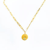 Lucky Symbol Silver Necklace Italian Chain