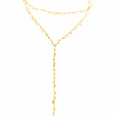 Choker and Y Necklace 2 in 1 Star Silver Necklace, Dual Charm Choker & Y Necklace Set