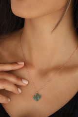 قلادة صبار رقيقة، قلادة صبار صغيرة رقيقة، قلادات صبار، قلادة متعددة الطبقات، قلادة صغيرة