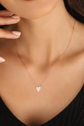 قلادة تشوكر على شكل قلب صغير، قلادة على شكل قلب رقيق