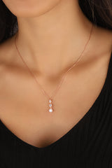 Sterling Silver Pendant with a Single Stone in the Middle