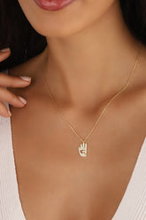 Rabia Sign Silver Necklace