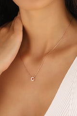 قلادات صغيرة ثلاثية الأبعاد مرصعة بالأحجار، قلادات بسيطة بأحرف