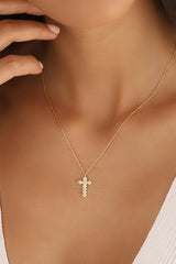 صليب صغير من الزركون المكعب / هدية معمودية / مناولة / هدية عيد الميلاد / هدية دينية