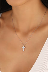 صليب صغير من الزركون المكعب / هدية معمودية / مناولة / هدية عيد الميلاد / هدية دينية