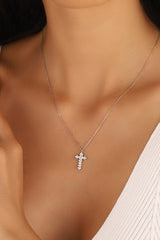 صليب صغير من الزركون المكعب / هدية معمودية / مناولة / هدية عيد الميلاد / هدية دينية