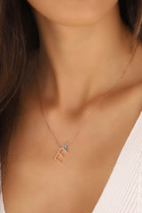 قلادة حروف ثلاثية الأبعاد من خرز العين الشريرة، قلادة أولية