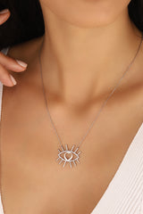 قلادة عين رع الفضية بدون حجر، قلادة عين حورس