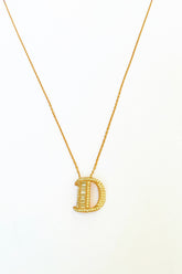 Baguette Stone Diamond Model 925 Silver Letter Necklace, Diamond Initial Necklace / A Letter Necklace / Baguette Necklace