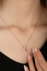 Baguette Stone Diamond Model 925 Silver Letter Necklace, Diamond Initial Necklace / A Letter Necklace / Baguette Necklace