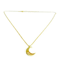 قلادة قمر مطلية بالذهب، قلادة نجمة قمرية أنيقة، هدية عيد ميلاد، هدية عيد الميلاد
