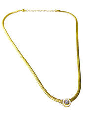 قلادة فضية عصرية منسوجة بسلسلة إيطالية