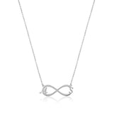 Custom Initials Infinity Necklace – 925 Silver Romantic Jewelry