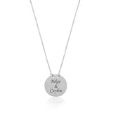 Personalized Oval Name Necklace – Sterling Silver Custom Jewelry, Perfect Gift for Women