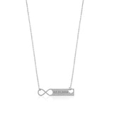 Custom Significant Day Necklace – Sterling Silver Infinity Love Gift