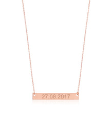 Souvenir Silver Necklace with Roman Numerals and Important Days