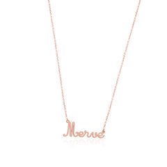 قلادة اسم شخصية مكتوبة بخط اليد مائل