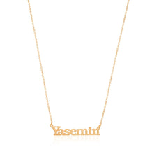 Personalized Name Necklace: Sterling Silver, Rose Gold Plated