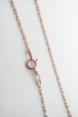 سلسلة قلادة فضية كلاسيكية سميكة