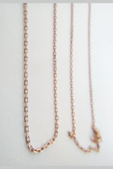 سلسلة قلادة فضية كلاسيكية سميكة